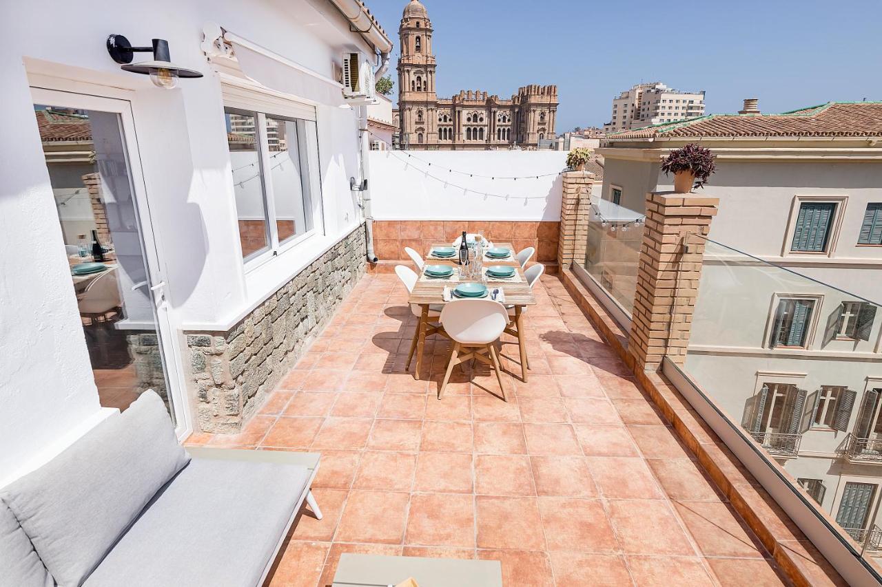 Homey Apt- Atico Con Vistas A La Catedral Málaga Eksteriør bilde